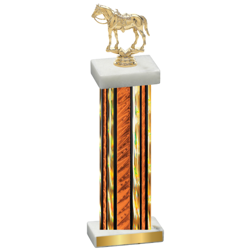 Single Orange Glacier Horses Trophy