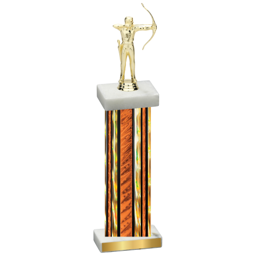 Single Orange Glacier Archery Trophy