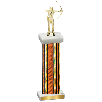 Single Orange Glacier Archery Trophy