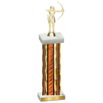 Single Orange Glacier Archery Trophy