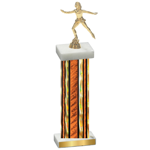 Single Orange Glacier Skater Trophy