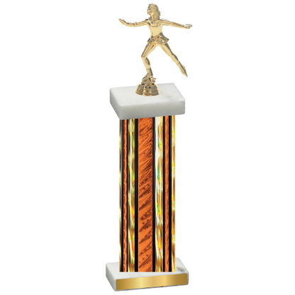 Single Orange Glacier Skater Trophy