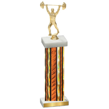 Single Orange Glacier Weights Trophy