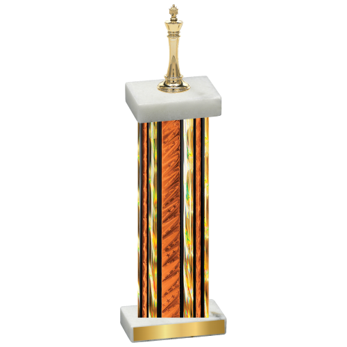 Single Orange Glacier Chess Trophy