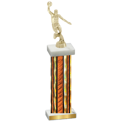 Single Orange Glacier Basketball Trophy