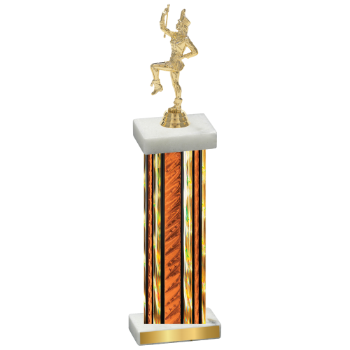 Single Orange Glacier Majorette Trophy