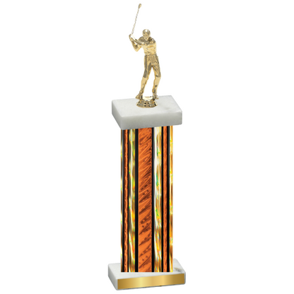 Single Orange Glacier Golf Trophy