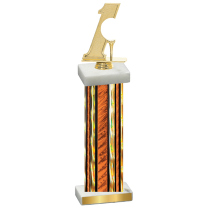 Single Orange Glacier Golf Trophy