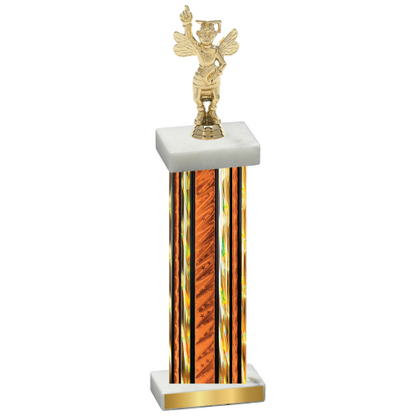 Single Orange Glacier Academics Trophy