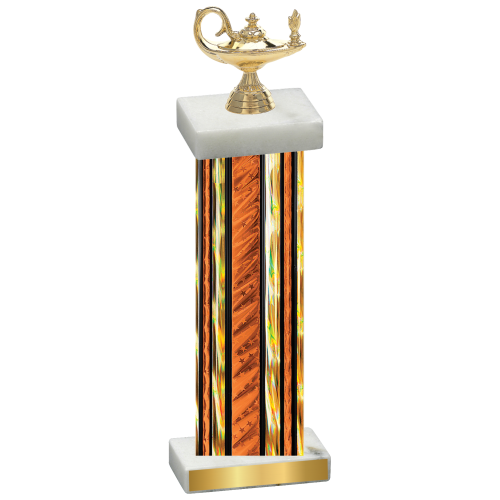 Single Orange Glacier Academics Trophy