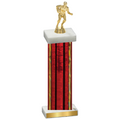 Single Red Glacier Rugby Trophy