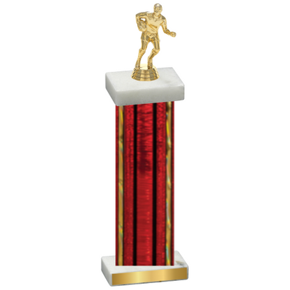 Single Red Glacier Rugby Trophy