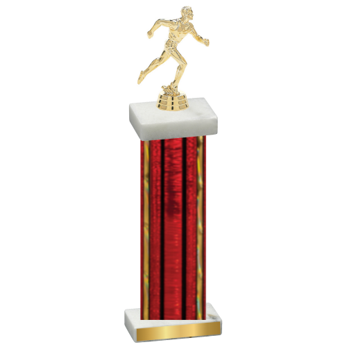 Single Red Glacier Running Trophy