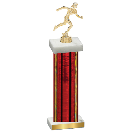 Single Red Glacier Running Trophy