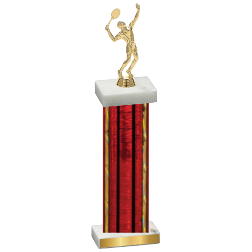 Single Red Glacier Tennis Trophy