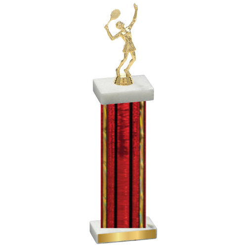 Single Red Glacier Tennis Trophy