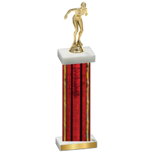 Single Red Glacier Tennis Trophy