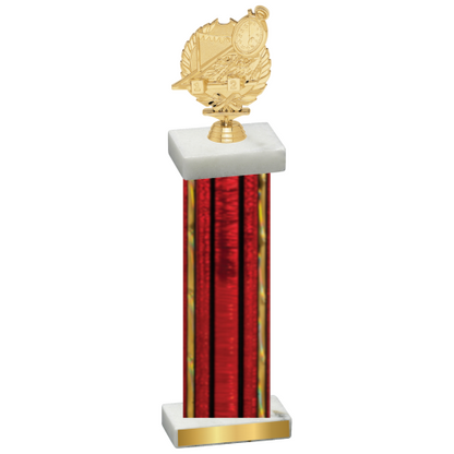 Single Red Glacier Swimming Trophy