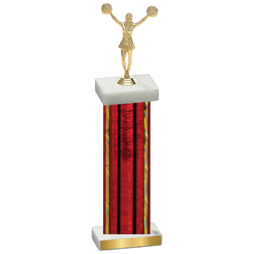 Single Red Glacier Cheerleading Trophy