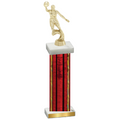 Single Red Glacier Basketball Trophy