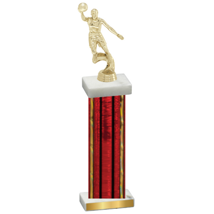 Single Red Glacier Basketball Trophy