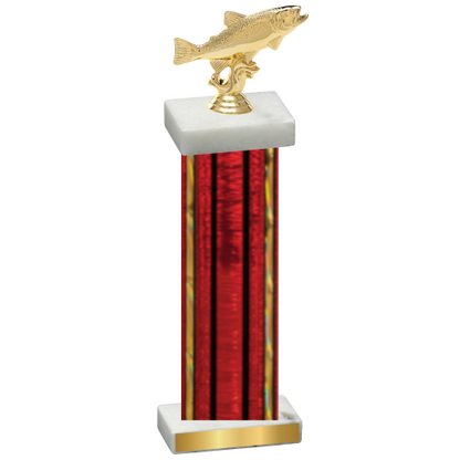 Single Red Glacier Fishing Trophy