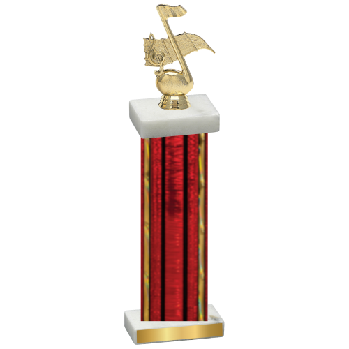 Single Red Glacier Music Trophy