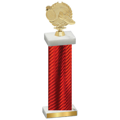 Single Red Carbon Fiber Running Trophy