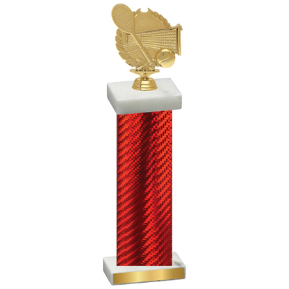 Single Red Carbon Fiber Tennis Trophy