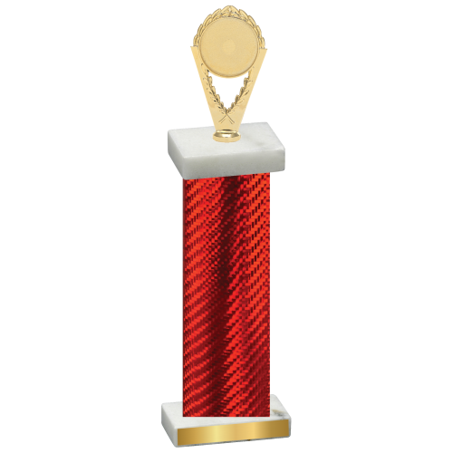 Single Red Carbon Fiber Insert Trophy