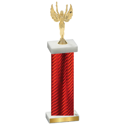 Single Red Carbon Fiber Victory Trophy