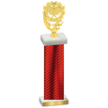 Single Red Carbon Fiber Pickleball Trophy