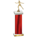 Single Red Carbon Fiber Skater Trophy
