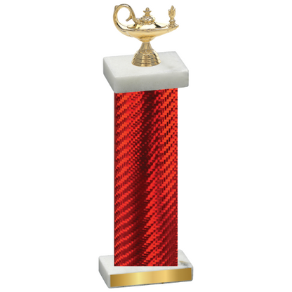 Single Red Carbon Fiber Academics Trophy