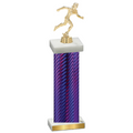 Single Purple Carbon Fiber Running Trophy