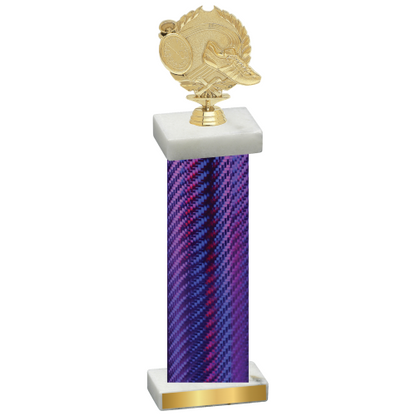 Single Purple Carbon Fiber Running Trophy