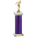 Single Purple Carbon Fiber Tennis Trophy