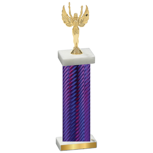 Single Purple Carbon Fiber Victory Trophy