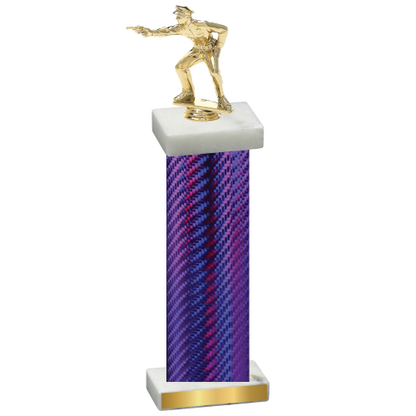 Single Purple Carbon Fiber Shooter Trophy