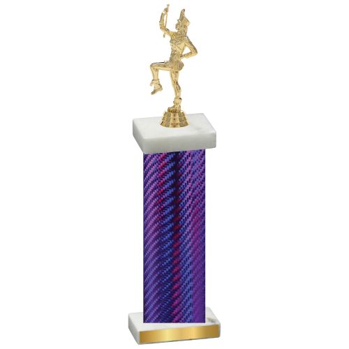 Single Purple Carbon Fiber Majorette Trophy