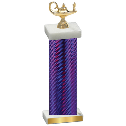 Single Purple Carbon Fiber Academics Trophy