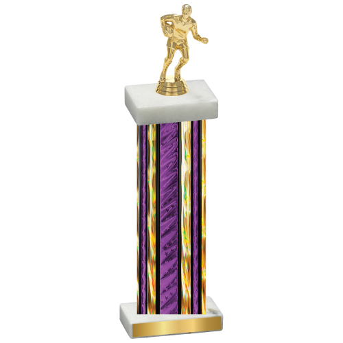 Single Purple Glacier Rugby Trophy