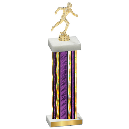 Single Purple Glacier Running Trophy