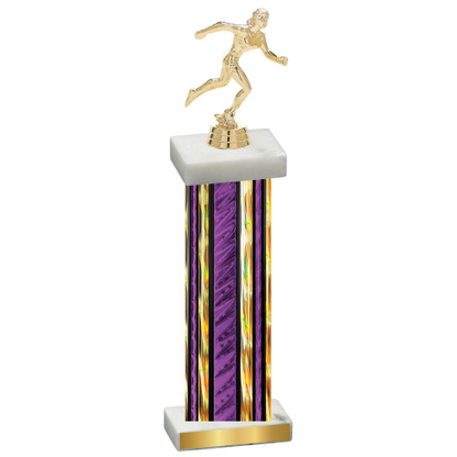 Single Purple Glacier Running Trophy