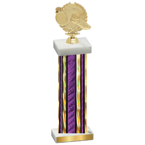 Single Purple Glacier Running Trophy