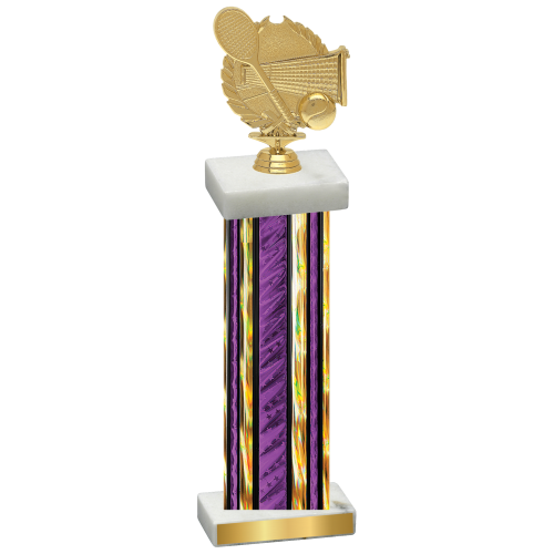 Single Purple Glacier Tennis Trophy