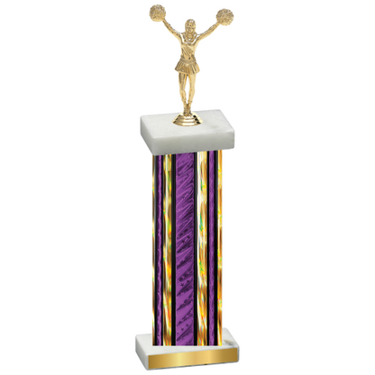 Single Purple Glacier Cheerleading Trophy