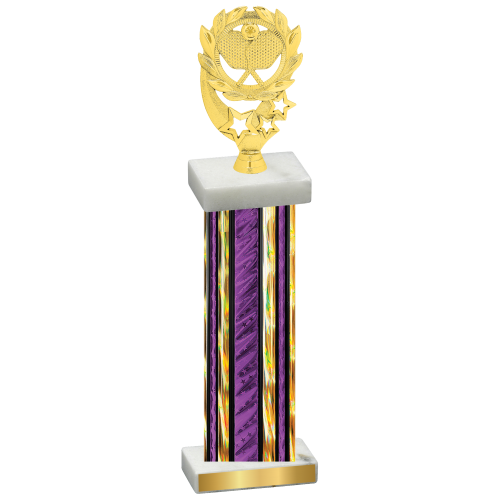 Single Purple Glacier Pickleball Trophy