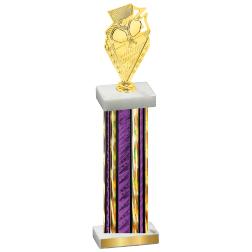 Single Purple Glacier Pickleball Trophy