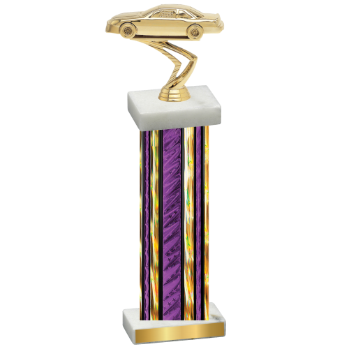 Single Purple Glacier Cars Trophy